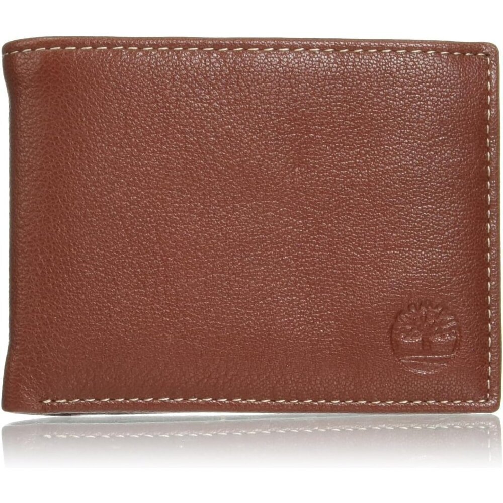 Men wallet Genuine Leather RFID Blocking Passcase Security Wallet Bi-Fold Wallet
